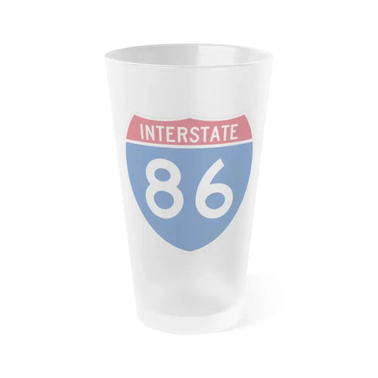 Interstate 86 Pennsylvania New York (U.S. Highways) Frosted Pint Glass 16oz 16oz Frosted - Go Mug Yourself