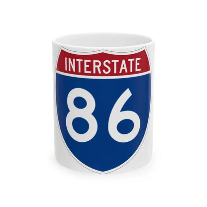 Interstate 86 Pennsylvania New York (U.S. Highways) White Coffee Mug 11oz - Go Mug Yourself