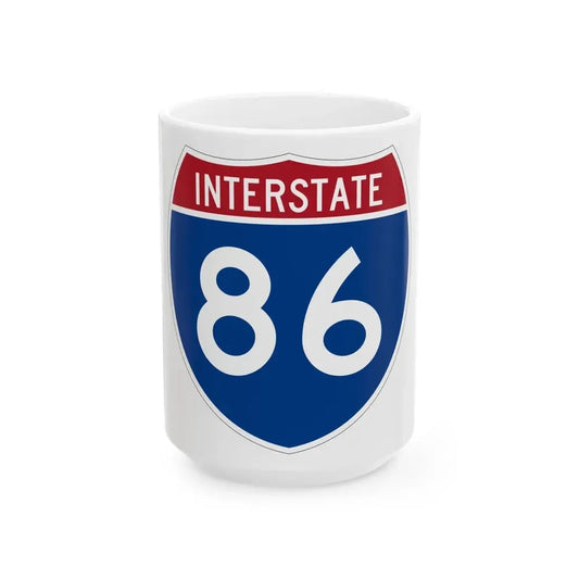 Interstate 86 Pennsylvania New York (U.S. Highways) White Coffee Mug 15oz - Go Mug Yourself
