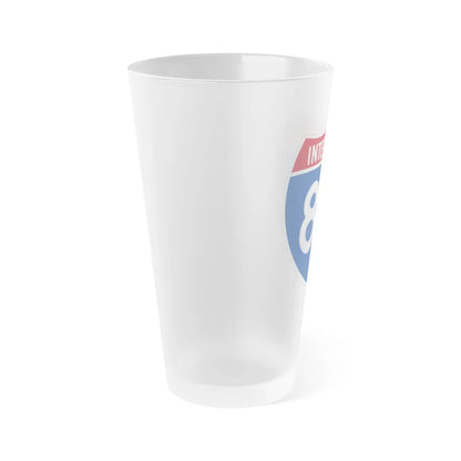 Interstate 89 (U.S. Highways) Frosted Pint Glass 16oz-Go Mug Yourself