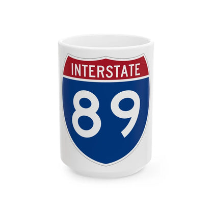 Interstate 89 (U.S. Highways) White Coffee Mug-15oz-Go Mug Yourself