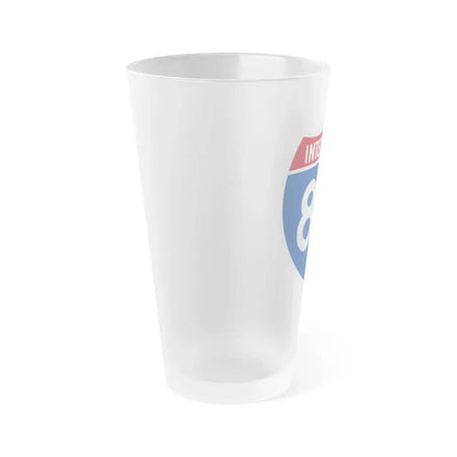 Interstate 89 (U.S. Highways) Frosted Pint Glass 16oz - Go Mug Yourself