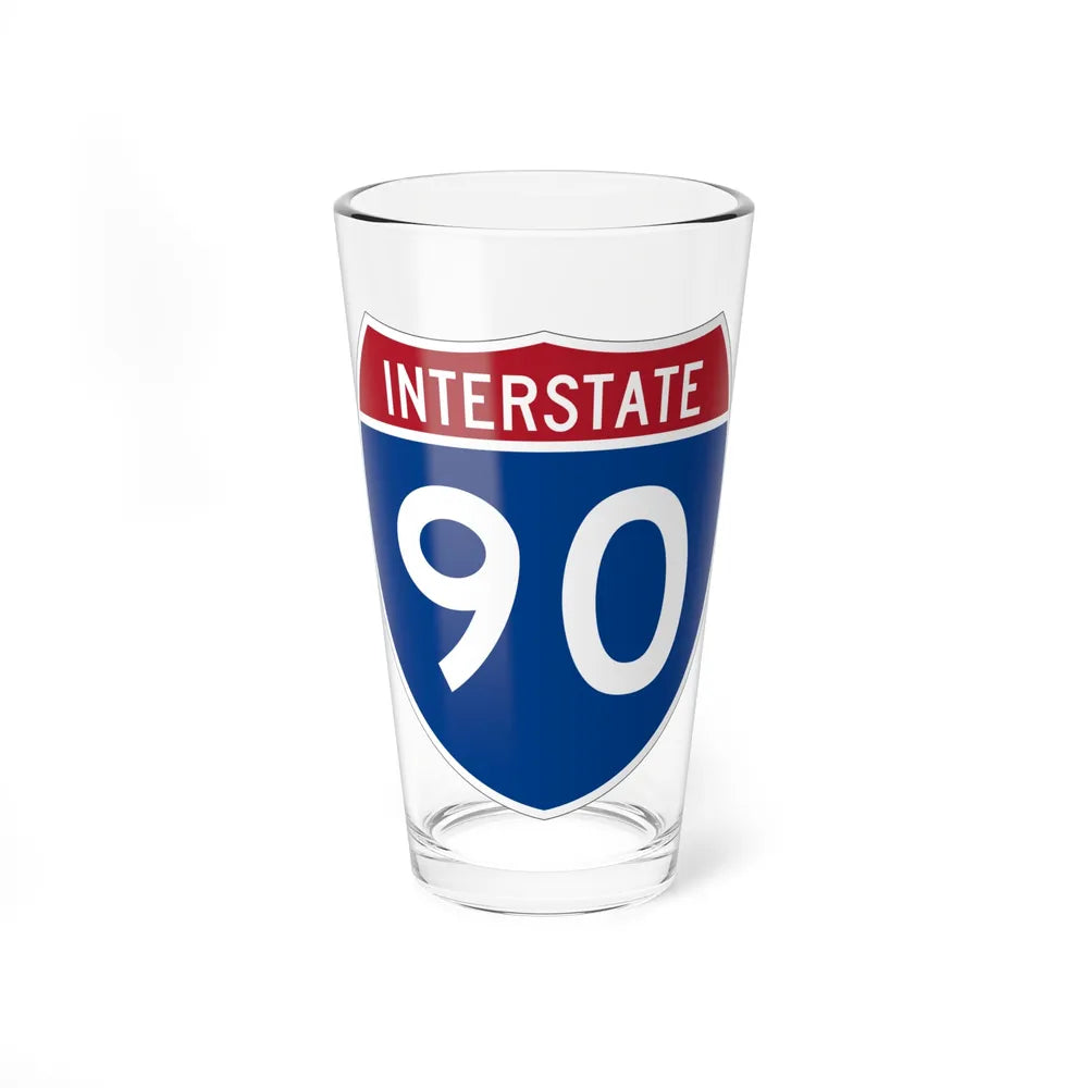 Interstate 90 (U.S. Highways) Pint Glass 16oz-16oz-Go Mug Yourself