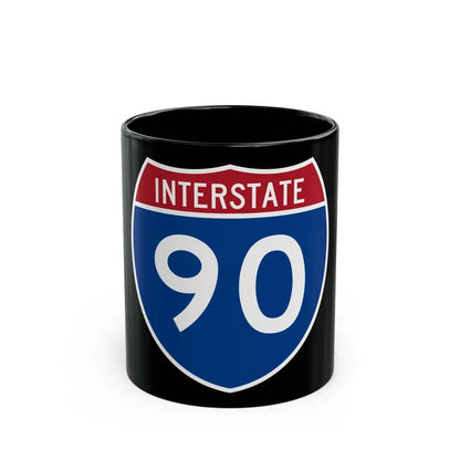 Interstate 90 (U.S. Highways) Black Coffee Mug 11oz - Go Mug Yourself
