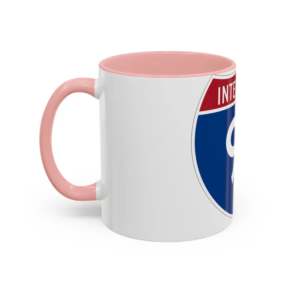 Interstate 91 (U.S. Highways) Accent Coffee Mug - Go Mug Yourself