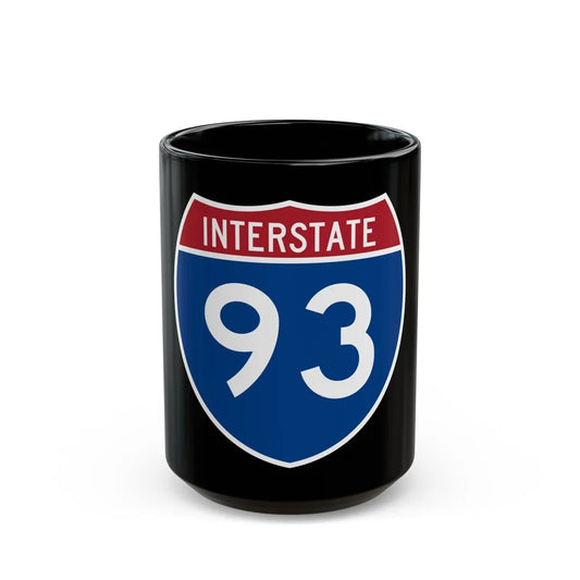 Interstate 93 (U.S. Highways) Black Coffee Mug-15oz-Go Mug Yourself