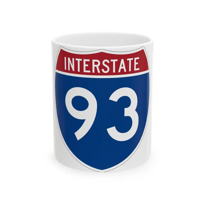 Interstate 93 (U.S. Highways) White Coffee Mug-11oz-Go Mug Yourself