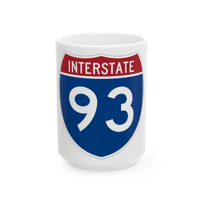 Interstate 93 (U.S. Highways) White Coffee Mug-15oz-Go Mug Yourself