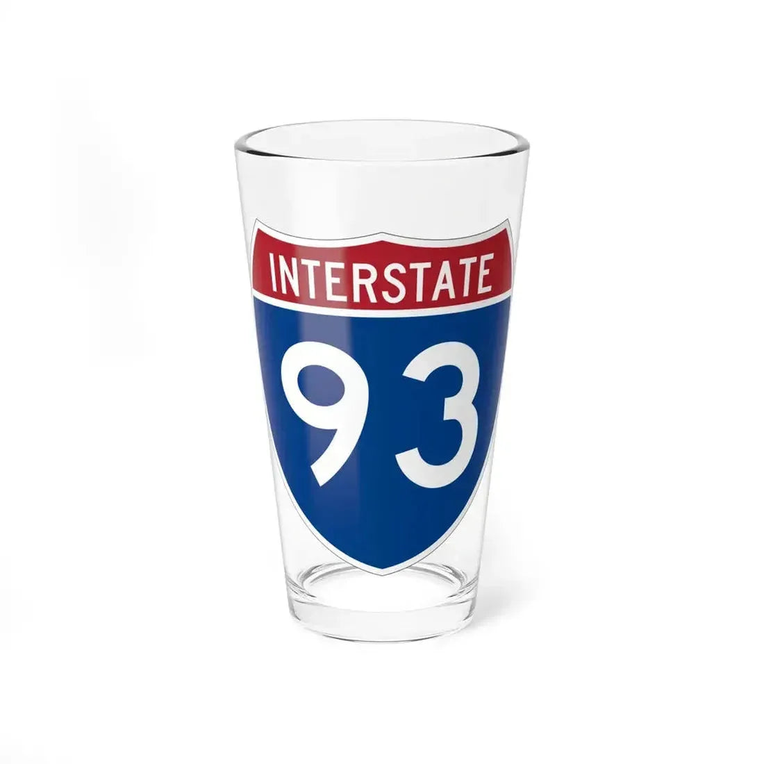 Interstate 93 (U.S. Highways) Pint Glass 16oz 16oz - Go Mug Yourself