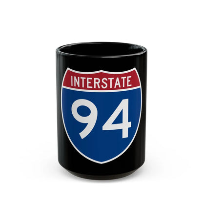 Interstate 94 (U.S. Highways) Black Coffee Mug-15oz-Go Mug Yourself