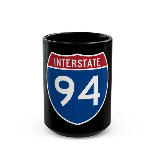 Interstate 94 (U.S. Highways) Black Coffee Mug 15oz - Go Mug Yourself