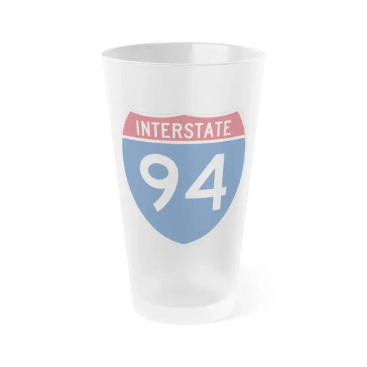 Interstate 94 (U.S. Highways) Frosted Pint Glass 16oz 16oz Frosted - Go Mug Yourself