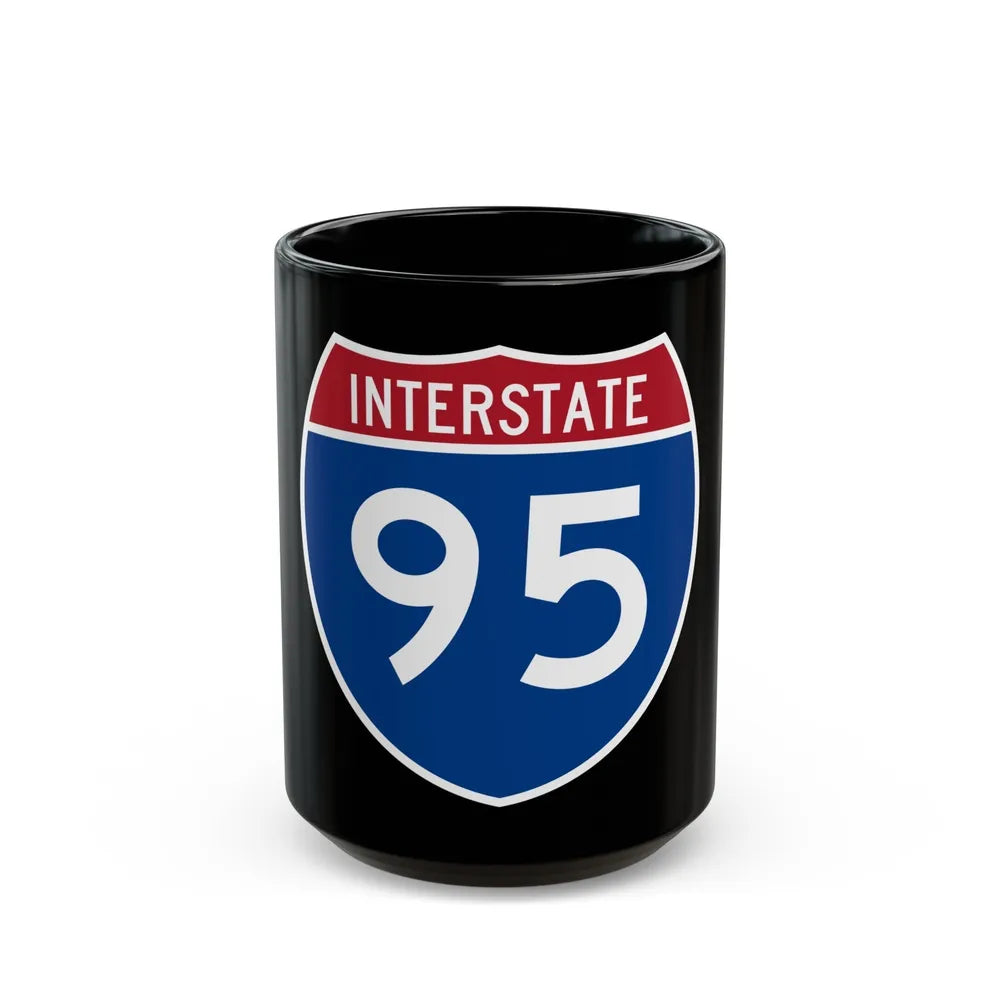 Interstate 95 (U.S. Highways) Black Coffee Mug-15oz-Go Mug Yourself