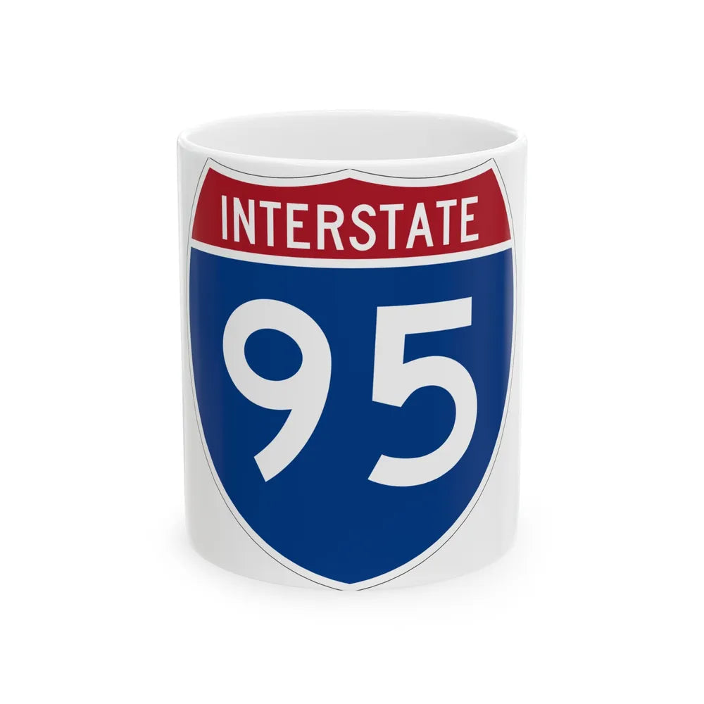 Interstate 95 (U.S. Highways) White Coffee Mug-11oz-Go Mug Yourself