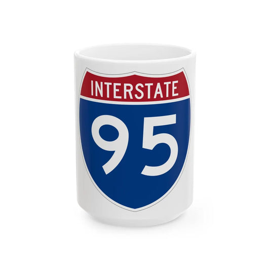 Interstate 95 (U.S. Highways) White Coffee Mug-15oz-Go Mug Yourself