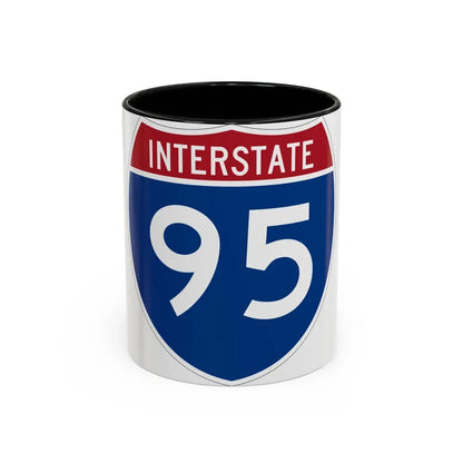 Interstate 95 (U.S. Highways) Accent Coffee Mug 11oz Black - Go Mug Yourself