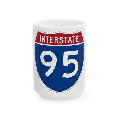 Interstate 95 (U.S. Highways) White Coffee Mug 15oz - Go Mug Yourself