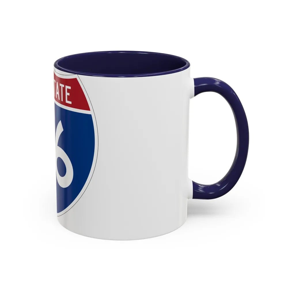 Interstate 96 (U.S. Highways) Accent Coffee Mug-Go Mug Yourself