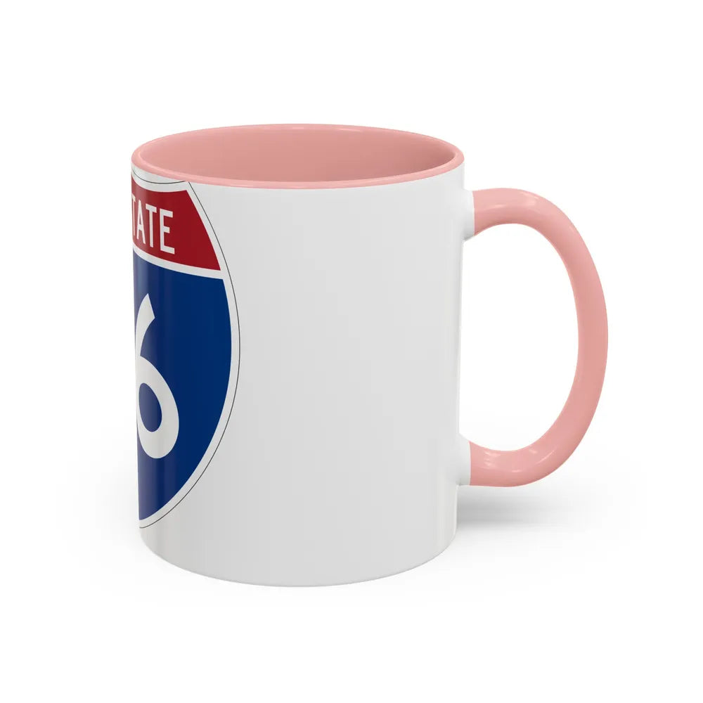 Interstate 96 (U.S. Highways) Accent Coffee Mug-Go Mug Yourself