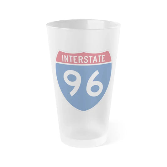 Interstate 96 (U.S. Highways) Frosted Pint Glass 16oz 16oz Frosted - Go Mug Yourself
