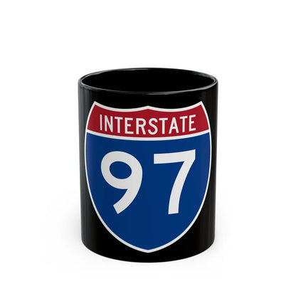 Interstate 97 (U.S. Highways) Black Coffee Mug-11oz-Go Mug Yourself