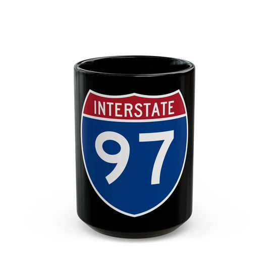 Interstate 97 (U.S. Highways) Black Coffee Mug-15oz-Go Mug Yourself