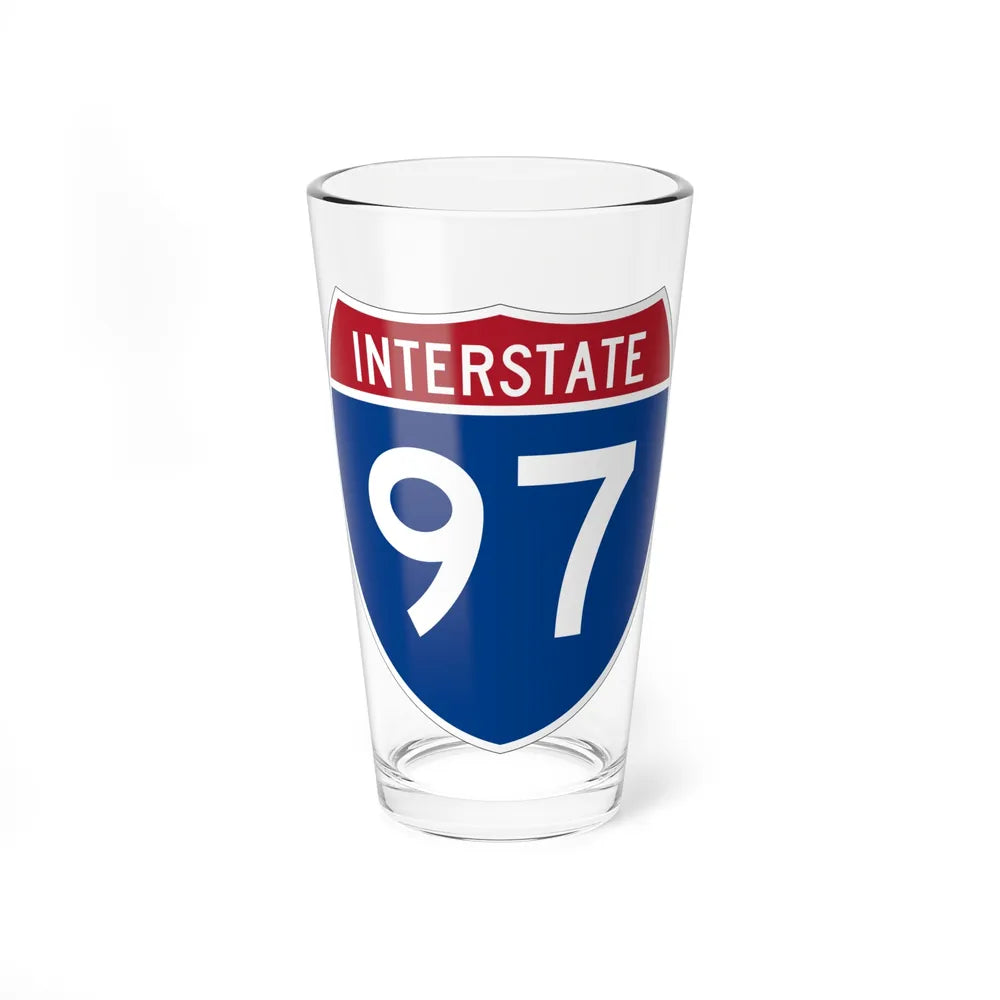 Interstate 97 (U.S. Highways) Pint Glass 16oz-16oz-Go Mug Yourself