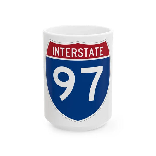 Interstate 97 (U.S. Highways) White Coffee Mug 15oz - Go Mug Yourself