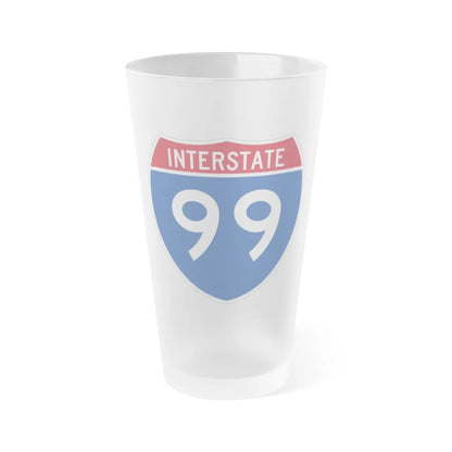 Interstate 99 (U.S. Highways) Frosted Pint Glass 16oz-16oz-Frosted-Go Mug Yourself