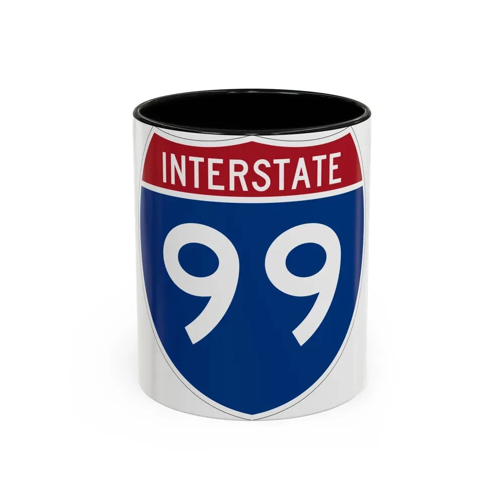 Interstate 99 (U.S. Highways) Accent Coffee Mug 11oz Black - Go Mug Yourself