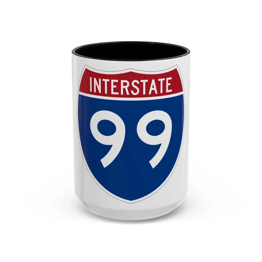 Interstate 99 (U.S. Highways) Accent Coffee Mug 15oz Black - Go Mug Yourself