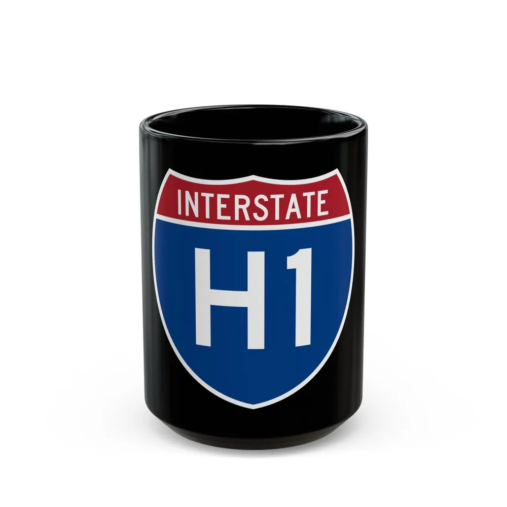 Interstate H1 (U.S. Highways) Black Coffee Mug-15oz-Go Mug Yourself