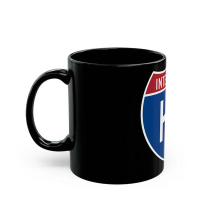 Interstate H1 (U.S. Highways) Black Coffee Mug-Go Mug Yourself