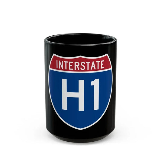 Interstate H1 (U.S. Highways) Black Coffee Mug 15oz - Go Mug Yourself