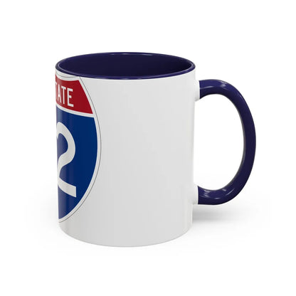 Interstate H2 (U.S. Highways) Accent Coffee Mug-Go Mug Yourself