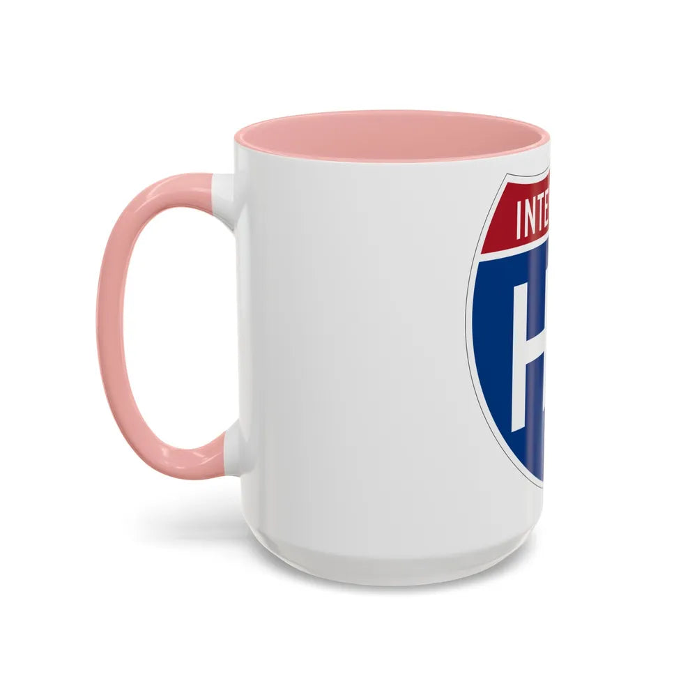 Interstate H2 (U.S. Highways) Accent Coffee Mug-Go Mug Yourself