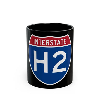 Interstate H2 (U.S. Highways) Black Coffee Mug-11oz-Go Mug Yourself