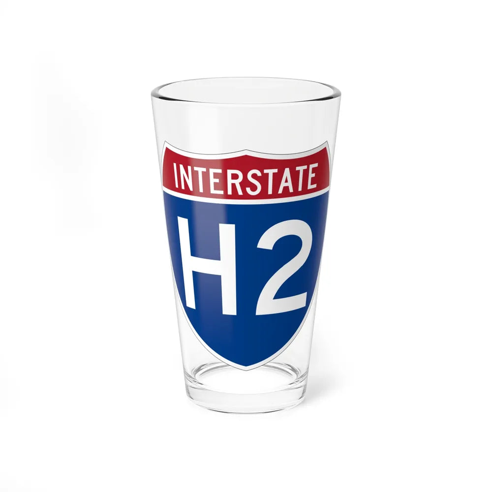 Interstate H2 (U.S. Highways) Pint Glass 16oz-16oz-Go Mug Yourself