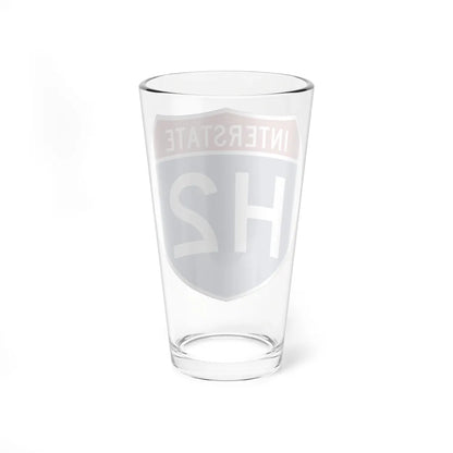 Interstate H2 (U.S. Highways) Pint Glass 16oz-Go Mug Yourself