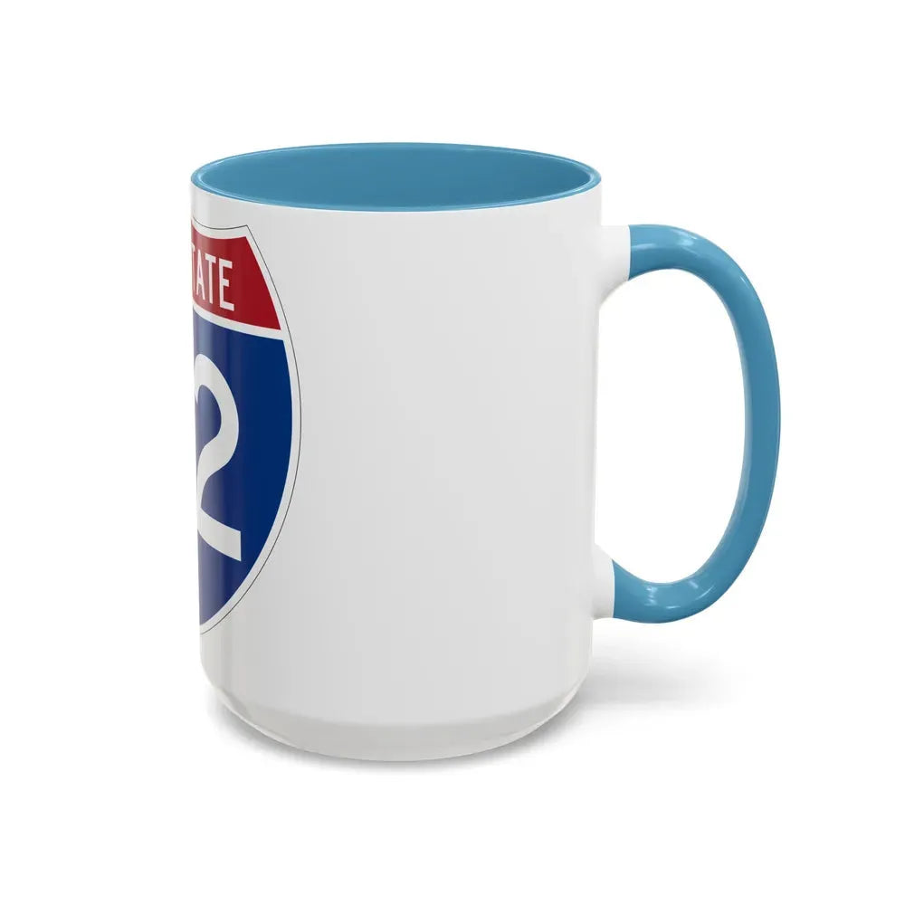 Interstate H2 (U.S. Highways) Accent Coffee Mug - Go Mug Yourself