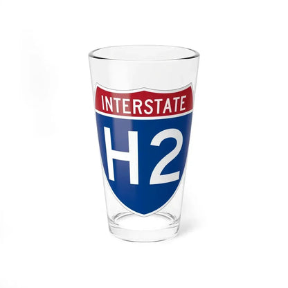 Interstate H2 (U.S. Highways) Pint Glass 16oz 16oz - Go Mug Yourself