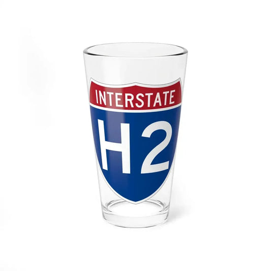 Interstate H2 (U.S. Highways) Pint Glass 16oz 16oz - Go Mug Yourself