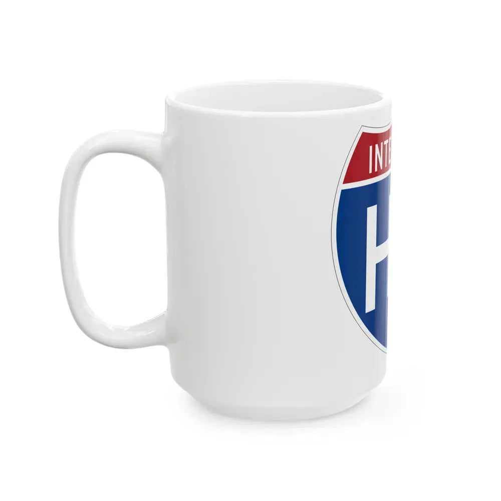 Interstate H2 (U.S. Highways) White Coffee Mug - Go Mug Yourself