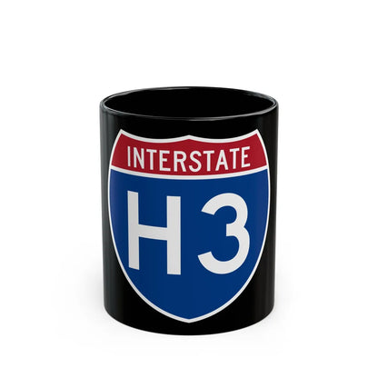 Interstate H3 (U.S. Highways) Black Coffee Mug-11oz-Go Mug Yourself