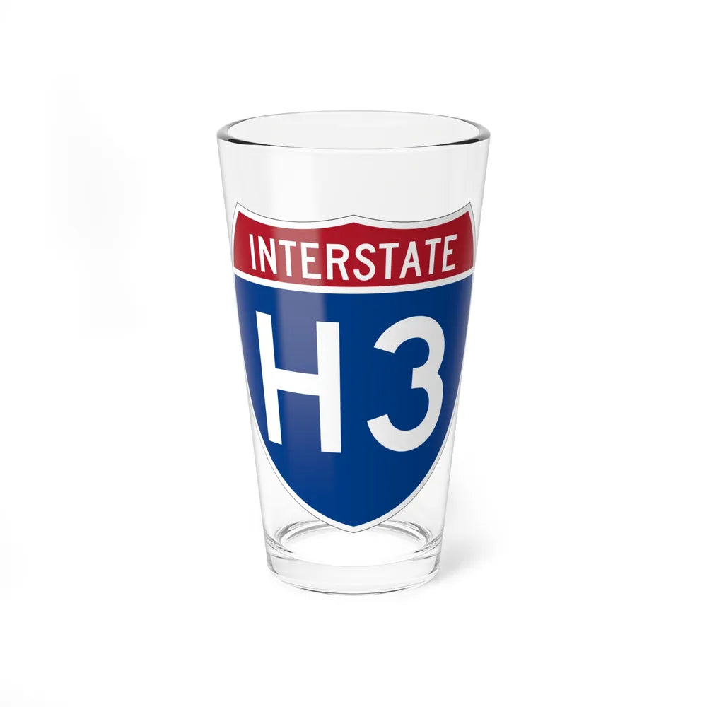 Interstate H3 (U.S. Highways) Pint Glass 16oz-16oz-Go Mug Yourself