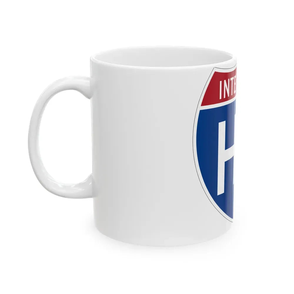 Interstate H3 (U.S. Highways) White Coffee Mug - Go Mug Yourself