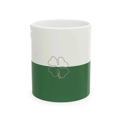 Interwar Mazpulki flag basic design (Latvia) White Coffee Mug 11oz - Go Mug Yourself
