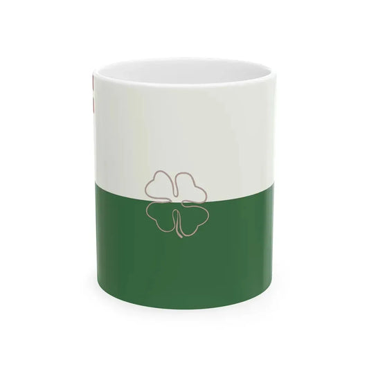 Interwar Mazpulki flag basic design (Latvia) White Coffee Mug 11oz - Go Mug Yourself