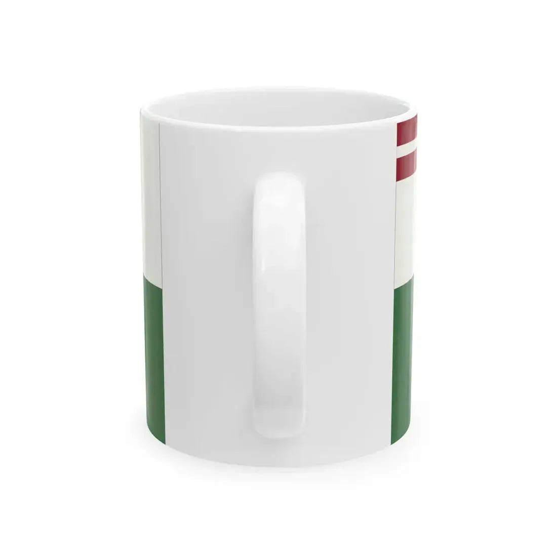 Interwar Mazpulki flag basic design (Latvia) White Coffee Mug - Go Mug Yourself