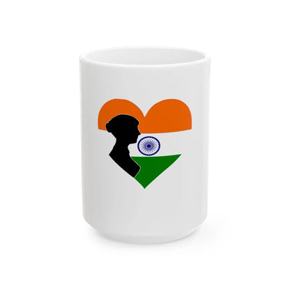 Interwiki Women India Logo (India) White Coffee Mug 15oz - Go Mug Yourself